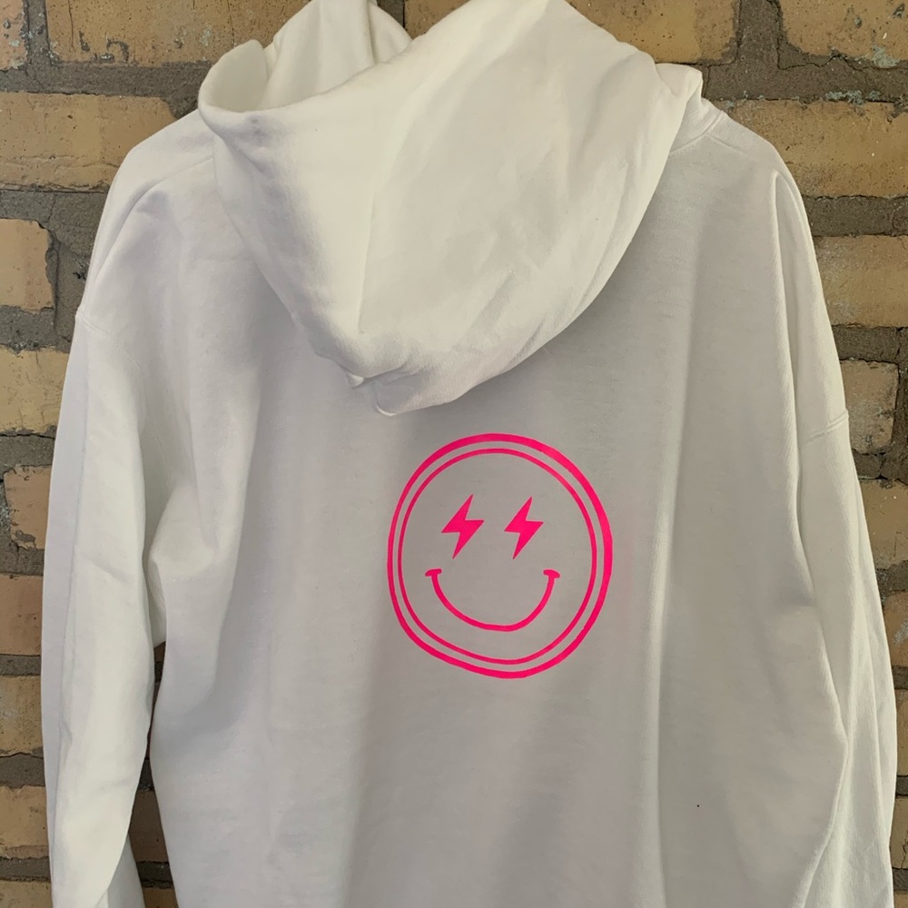 lightning smiley sweatshirt